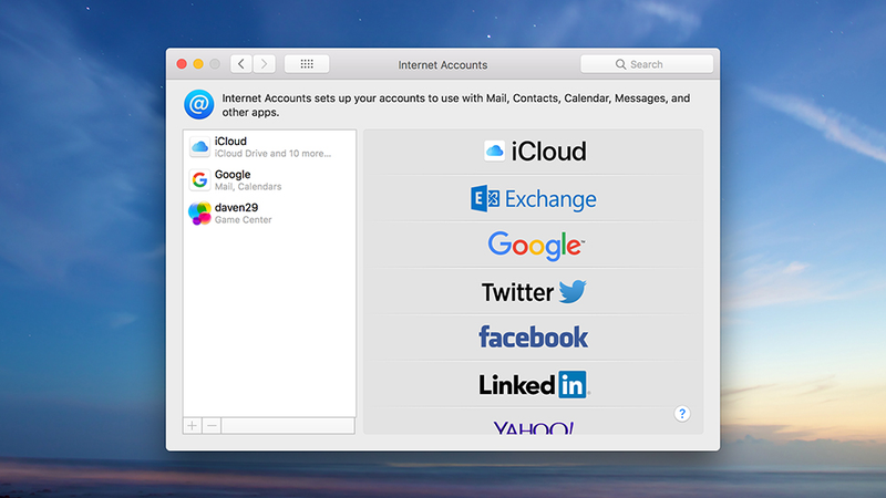 Importing accounts in Apple Mail. (Image: Screenshot)